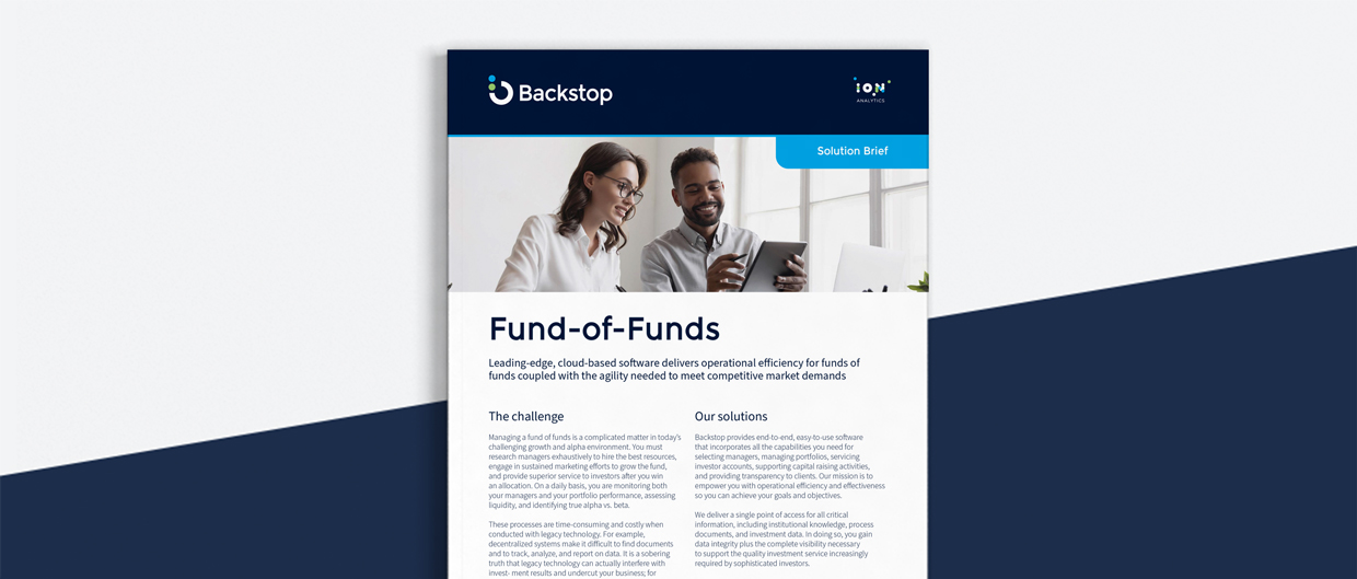 Fund of Funds Backstop Solutions